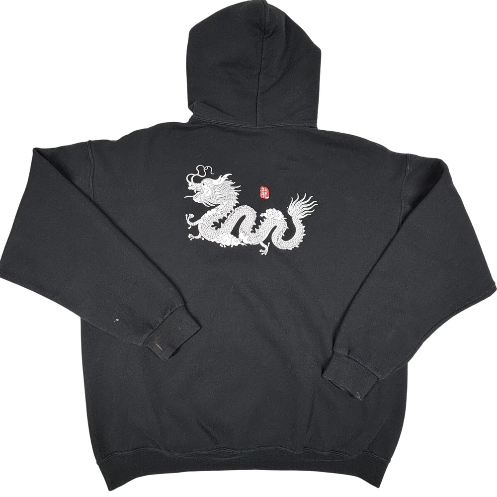 Artist Union‎ Clothing Co. Black Dragon Hoodie Mens XL Pullover